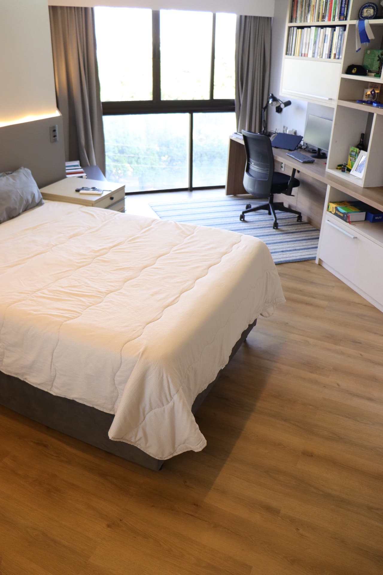 Mais conforto aos pés para quartos climatizados.